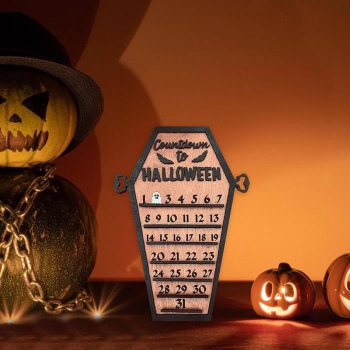 Calendrier De L'Avent Halloween 2025 - 31 Figurines D'horreur à Collectionner - Décoration Effrayante Coffret Cadeau Halloween 2025