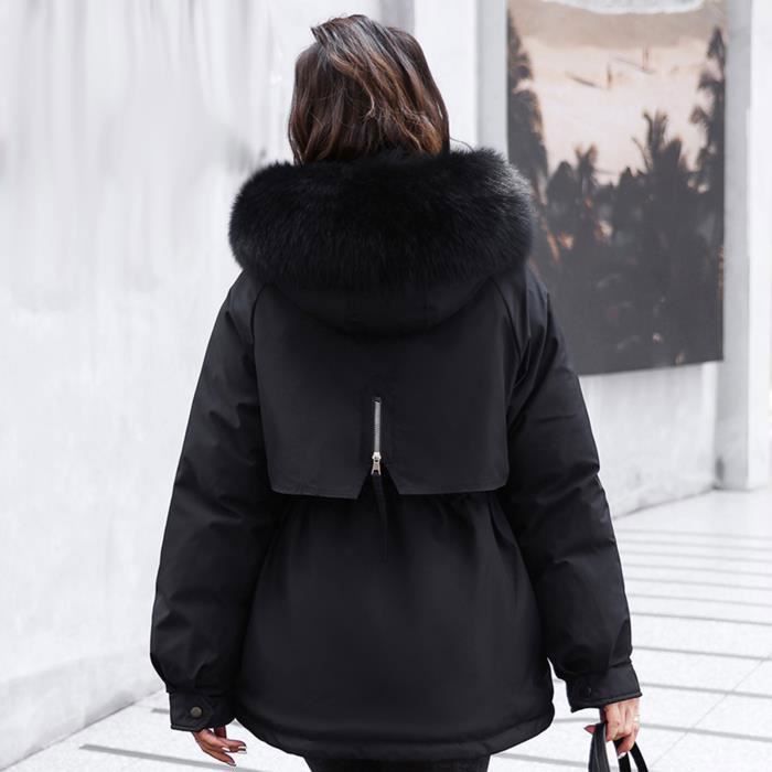 Manteau D'hiver Fille 7-16 Ans - Parka Duvet Imperméable Coupe-vent, Capuche Fourrure, Poches, Couleurs Variées