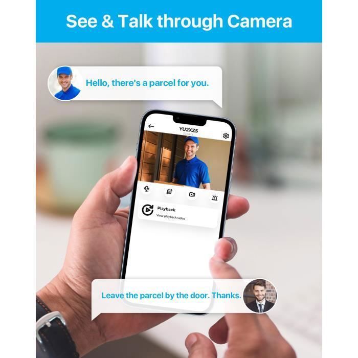 ZOSI 5MP Kit Caméra de Surveillance WiFi 6, Caméra PT à 360° pour Extérieure, Détection de Personne et Véhicule Audio - Bricolage