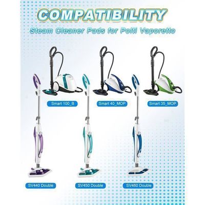 3 Lingettes Microfibre Pour Polti Vaporetto - Recharge Lavable - Compatible SV440, SV420, Smart 40, Etc.