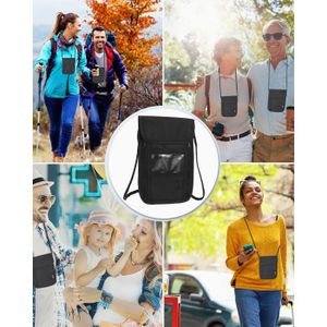 Pochette De Voyage Sécurisée WACCET - Tour De Cou RFID - Sac à Passeport Gris Clair