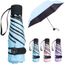 r/ésistant au Vent l/éger et Portable Triple Pliage imprim/é Floral des Deux c/ôt/és Bleu Bleu L Protection UV Parapluie de Voyage Anti-UV pour Femmes et Filles