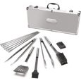 CUISINART Kit valise premium 13 ustensiles - SBQ01E - pour barbecue - Acier/Aluminium-0