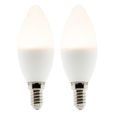 Elexity -Lot 2 ampoules LED FLAMME 5W E14 2700K 400 LUMENS-0