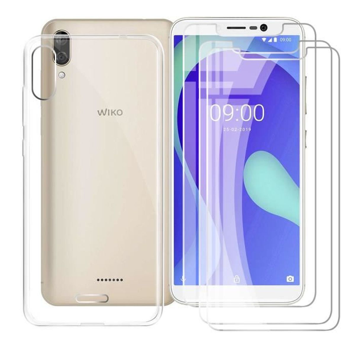 N NEWTOP Pellicola Compatibile con HUAWEI P SMART 2020, GLASS FILM 0.3mm 9H Vetro Temperato Proteggi Schermo Display Anti Urto Protezione (2 Pezzi
