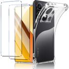 Coque Pour Xiaomi Redmi Note 13 5G (Pas 4G) + 2x [Verre de Protection] Bumper Souple Silicone TPU Transparent - New&Teck