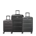 DELSEY PARIS - AIR ARMOUR - Set de 3 valises rigides 55cm/ 68cm/ 77cm - Noir