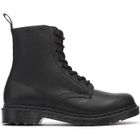 Bottes - DR MARTENS - 1460 Pascal Virginia Mono - Cuir Lisse - Noir - UK 3 - EU 36