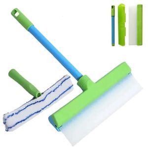 Outils de nettoyage de vitres microfibre fenêtre verre essuyer poignée raclette Outils de nettoyage de vitres microfibre fenêtre verre essuyer poignée raclette
