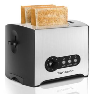 GRILLE-PAIN - TOASTER Grille-pain 2 fentes extra-larges Aigostar Mini Su