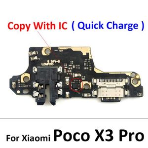Accessoire - pièce PDA POCO X3 Pro avec IC - Câble de chargement USB flex