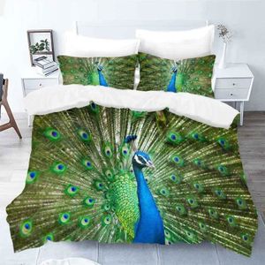 Casatex linge de lit peacock satin paon plumes de paon plumes oiseau noir vert 