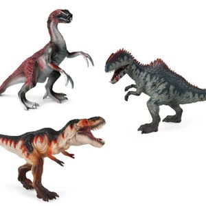FIGURINE - PERSONNAGE Giganotosaurus VS Therizinosaurus Vorannosaurus, Dinosaure, Modèle animal, Décor de collection, Jouet réalist