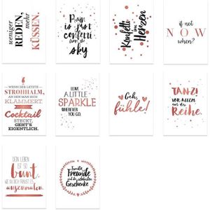 Calendrier Bloc Ephemeride 10 Jeu De Cartes Postales Dorure A