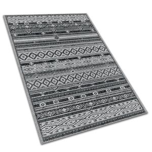 TAPIS D’EXTÉRIEUR Tapis d'extérieur en vinyle Decormat - 120x180cm - Bleu - Gris