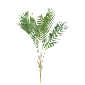 QAQGEAR Lot de 60 Feuilles artificielles 7 Sortes 2 Couleurs Dor/é avec tiges artificielles Plante Tropicale Faux Feuilles pour Hawa/ïen Luau Aloha Jungle Plage Mariage Anniversaire D/écorations