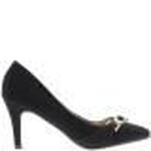 escarpin noir daim pointu