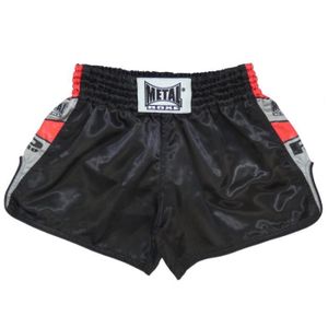 SHORT DE BOXE Short Kick-Boxing Metal Boxe Pro - noir/rouge - XL