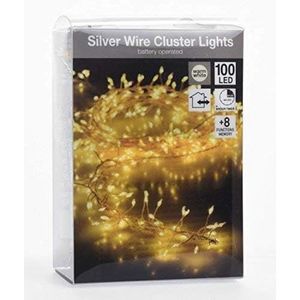 GUIRLANDE D'EXTÉRIEUR Cluster Guirlande Lumineuse 1 M – 100 Led Blanc Ch