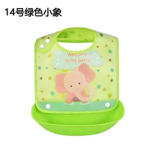 Yworld Lot de 4 bavoirs imperméables et lavables en forme de U 