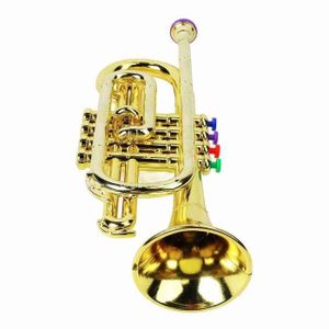 TROMPETTE Persist-Jouet trompette pour enfant doré Jouet Trompette pour Enfant Instruments de Musique Trompette en or en musique cornet