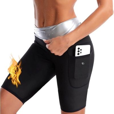 Pantalon De Sudation Femme – Effet Sauna, Taille Haute, 3 Rangées De Crochets, Anti-cellulite