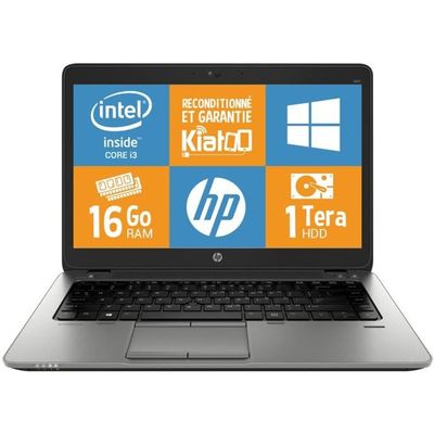 PC HP EliteBook 840 G7 14 i7 Gen 10 - 16Go RAM 512Go SSD Windows 11 [Reconditionné : 629