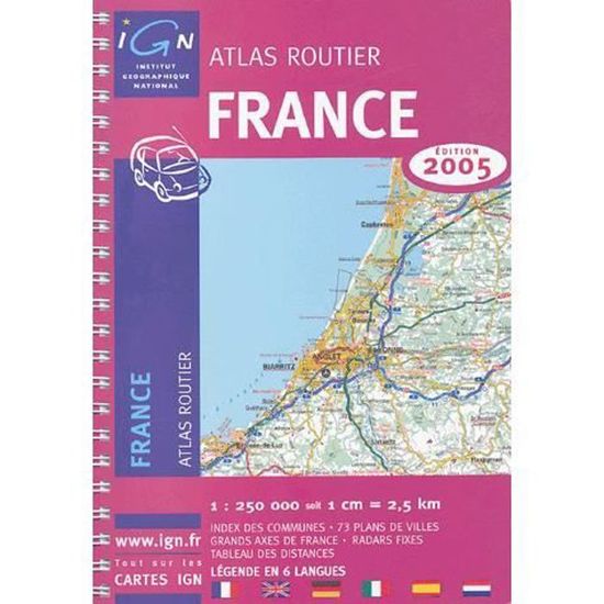 Lot De 2 Atlas France : Atlas Monde Géographie/tourisme + Atlas Routier France 2003