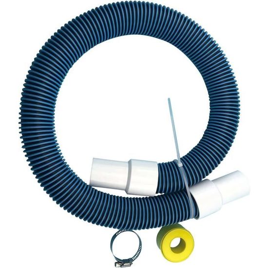 Tête D'aspirateur De Piscine Robuste Avec Brosses - Flexible PVC, Poignée Aluminium, Nettoyage Puissant Et Facile à Manœuvrer