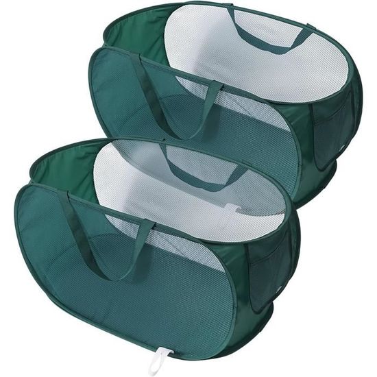 Panier à Linge Pliable En Plastique 37 L, Panier De Rangement Pliable