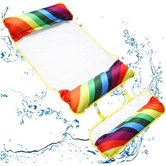 Lit Gonflable Pour Piscine Bouée Et Matela Gonflable Chaise Longue Gonflable Piscine Multi-Usage