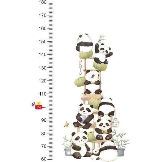 Toyvian Toise De Croissance Murale Enfants - Règle Hauteur Décorative Cartoon 200 Cm Pour Chambre Bébé Et Enfant