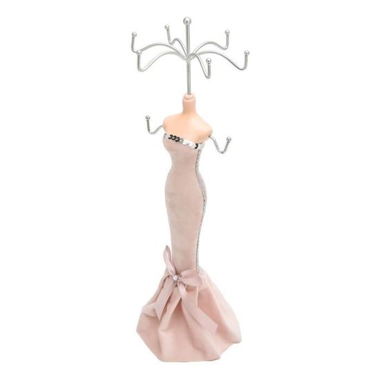 Buste Porte Bijoux En Velours Pour Vitrine (1 Collier