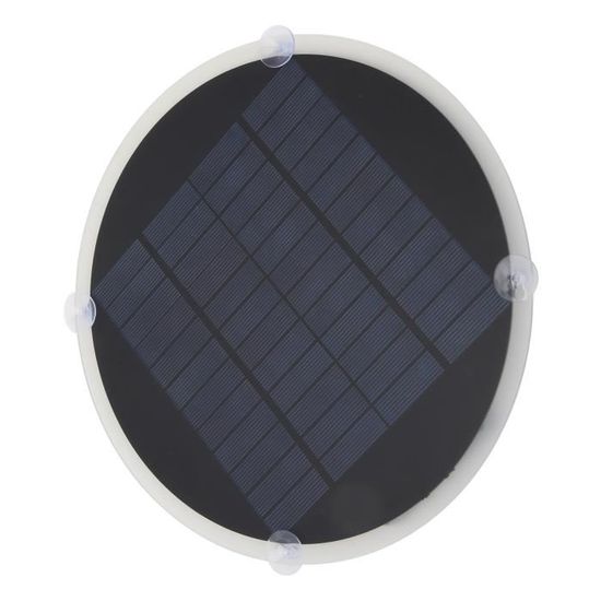 Mini Panneau Solaire Rond 1,1W 5V 120mm Alomejor - Avec Batterie 3,7V - Polysilicium Haute Efficacité