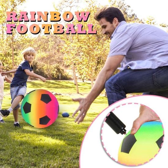 Balle de plage arc-en-ciel pour enfants, balle de sport, Kickball