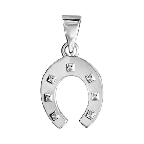 Pendentif Argent 925 Fer à Cheval - Chaîne Offerte - Modèle 4034 - Occasion (détails Dans La Description Du Vendeur)