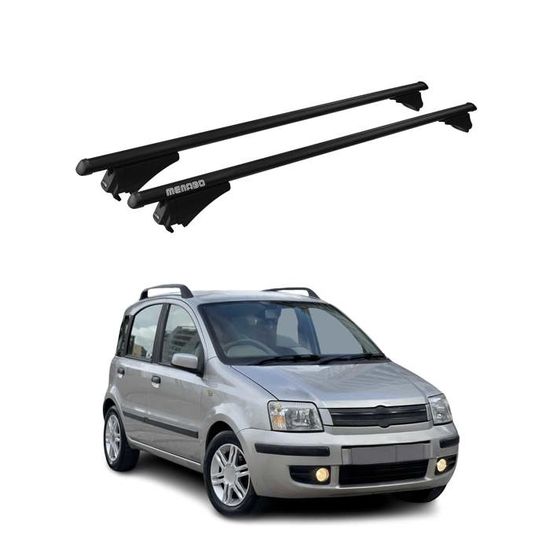 Barres De Toit Aluminium Pour Fiat Panda 2003-2012 - Montage Facile - Design Aérodynamique