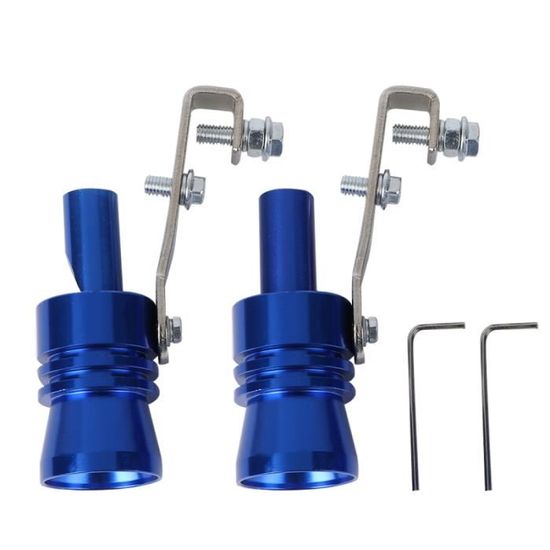 2 Sifflets Turbo Pour Échappement - Simulateur Son Turbo En Aluminium Rouge Pour Voiture
