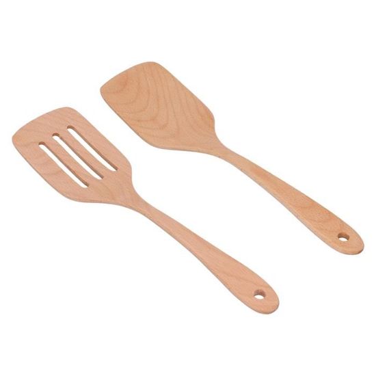 Spatule En Bois À Long Manche Ustensiles De Cuisine À Spatule En Bois