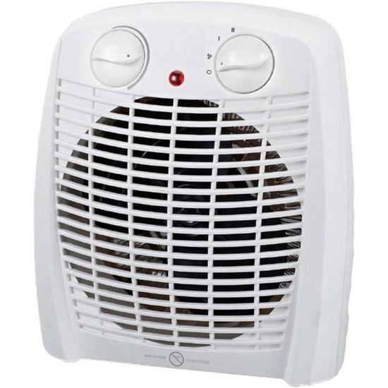 Radiateur Soufflant Céramique 1200W/2000W - Chauffage électrique Portable PTC, Silencieux, Sécurité Anti-basculement, 2 Modes, 220V