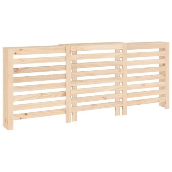 Cache-radiateur en bois massif de pin blanc - FYDUN - 79,5x19x84 cm