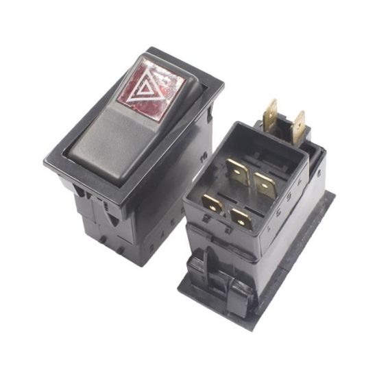 Cache Interrupteur à Bascule Contura III - Noir Avec Voyant Rouge, Pour Essuie-glace (convient à C)