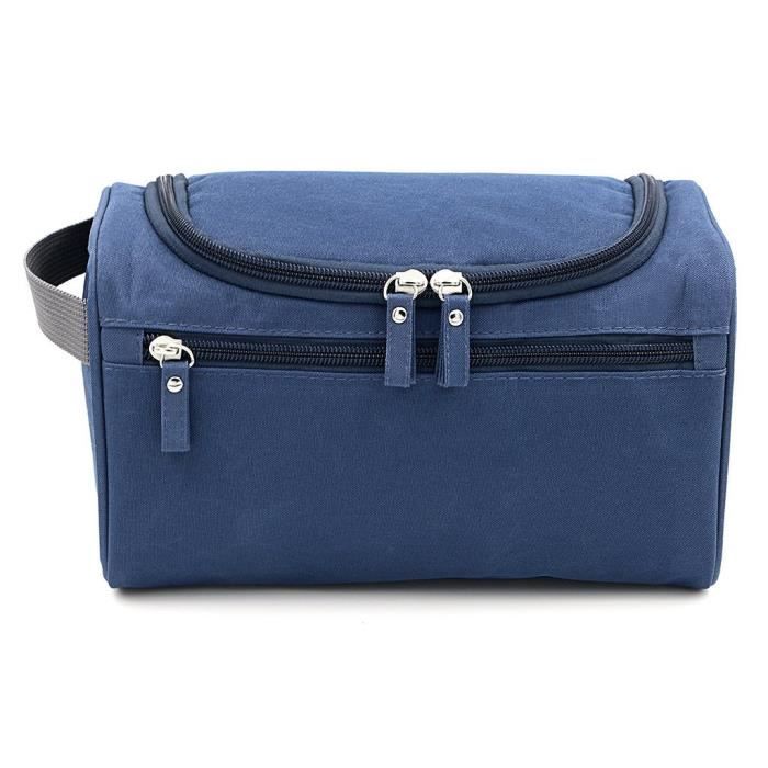 Trousse Sac de Toilette Imperméable Homme Sac de voyage avec Crochet Organisateur pour Gymnastique Business et Vacances