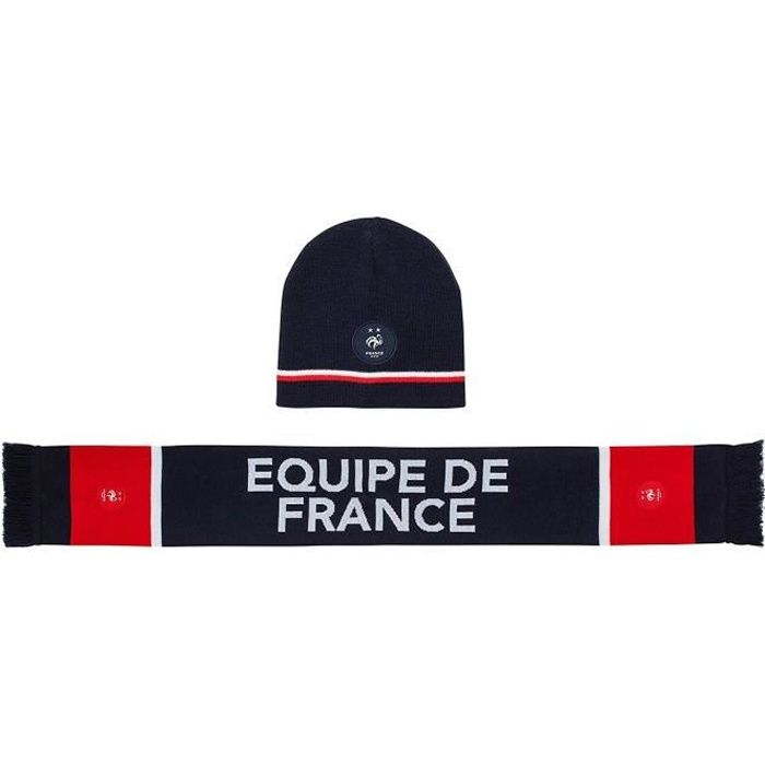 Bonnet + écharpe FFF - Collection officielle Equipe de France de Football
