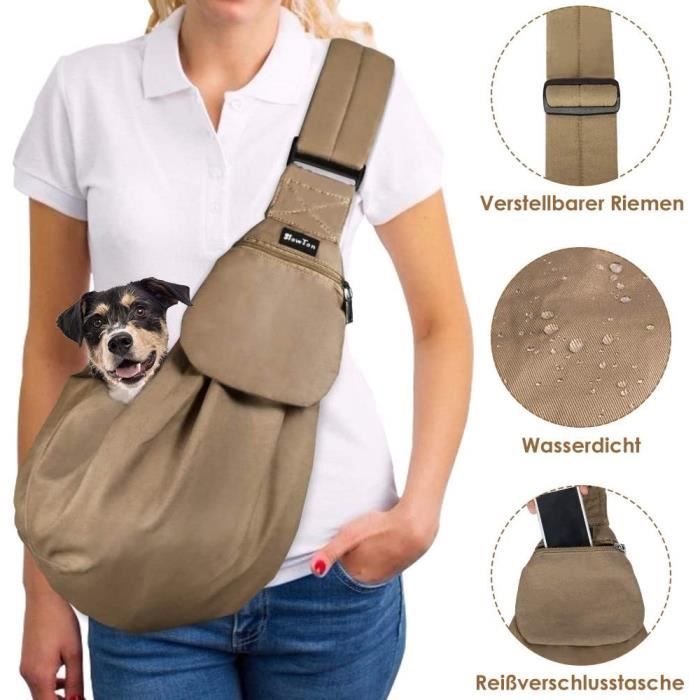 Transport pour chiens SlowTon Chien Sling Carrier Pet Chiot Sac Mains Libre Kitty Lapin Petits Animaux Épaule Porter Sac 20699