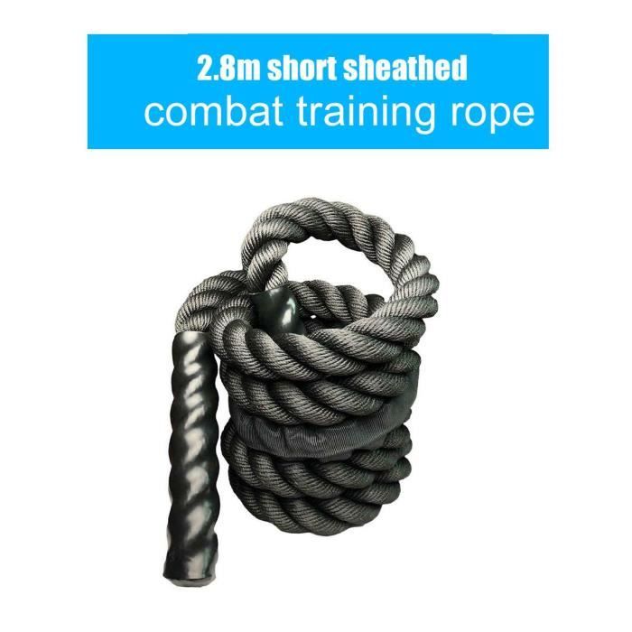 Accessoires Fitness - Musculation,25mm Fitness corde à sauter lourde Crossfits bataille pondérée cordes à - Type 2.8m Black Short
