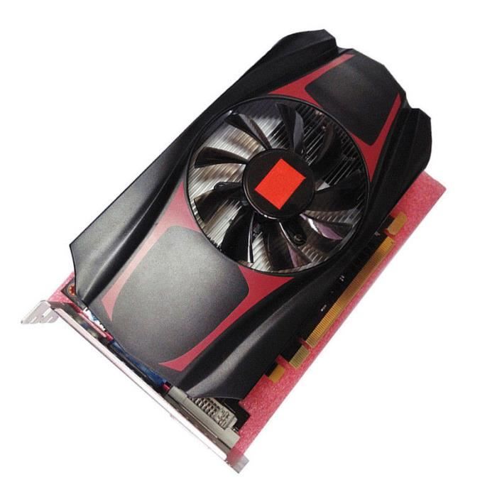 HD7670 4 Go DDR5 128 bits carte graphique de jeu vidéo PCI-Express durable red