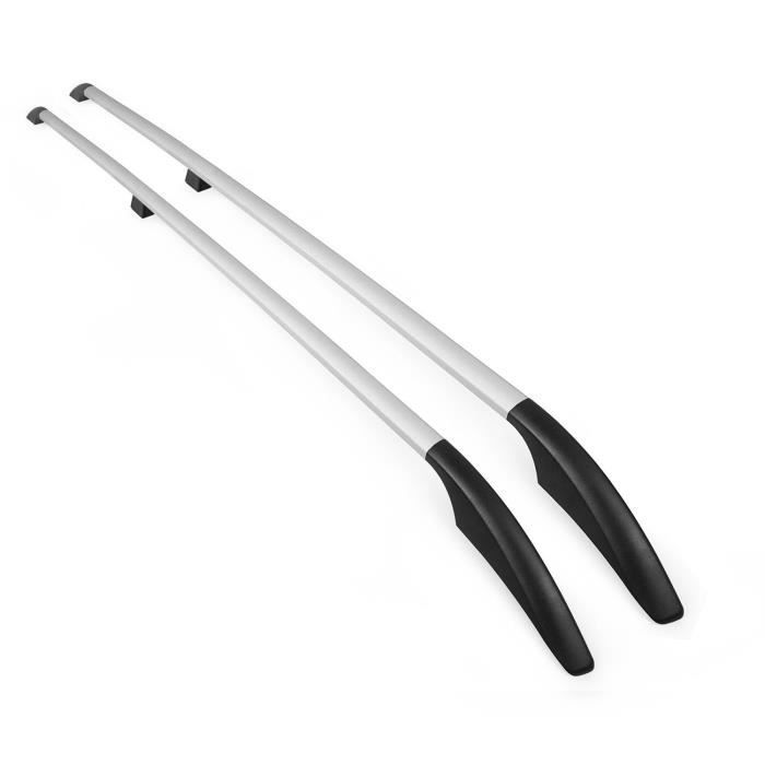 Barres de toit longitudinales pour Mercedes Vito W639 W447 2003-2020 L1 en Alu gris