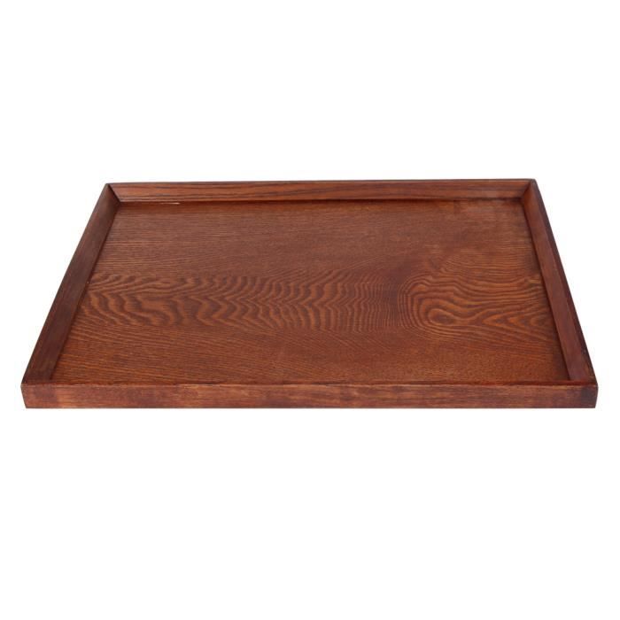 EBTOOLS Plateau de service Plat de plateau de service en bois pour la décoration de la maison de nourriture de bonbons de fruits de