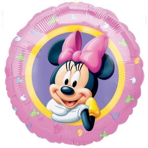 Ballon Minnie Rond Non Gonflé